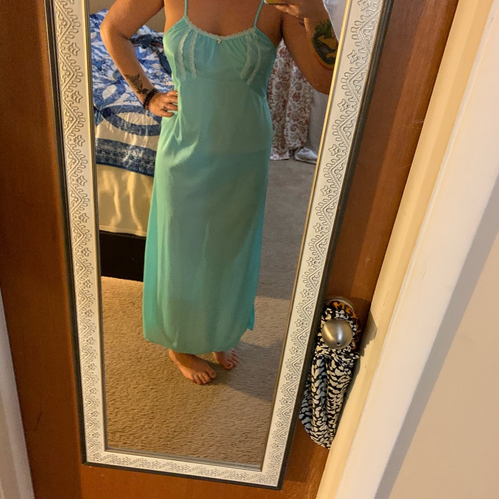 Silk night gown